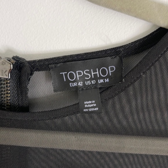 TOPSHOP DRESS DARK BLUE FOR WOMEN - Picture 6 of 7